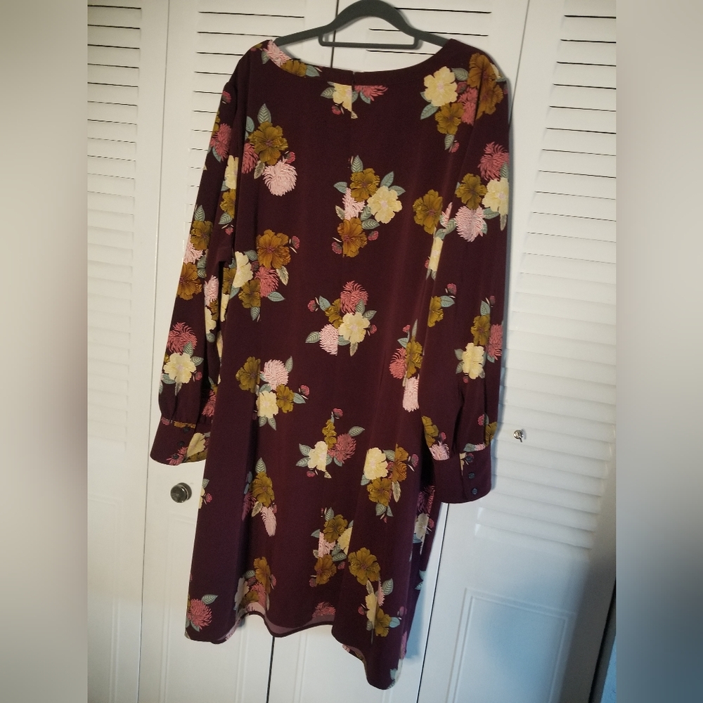 Loft Long Sleeve Flower Dress